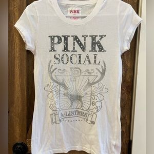 Adult small Victoria’s Secret Pink with rhinestone detail